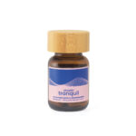 Utopia Tranquil 50mg microdose capsules bottle with psilocybin, reishi, and ashwagandha.